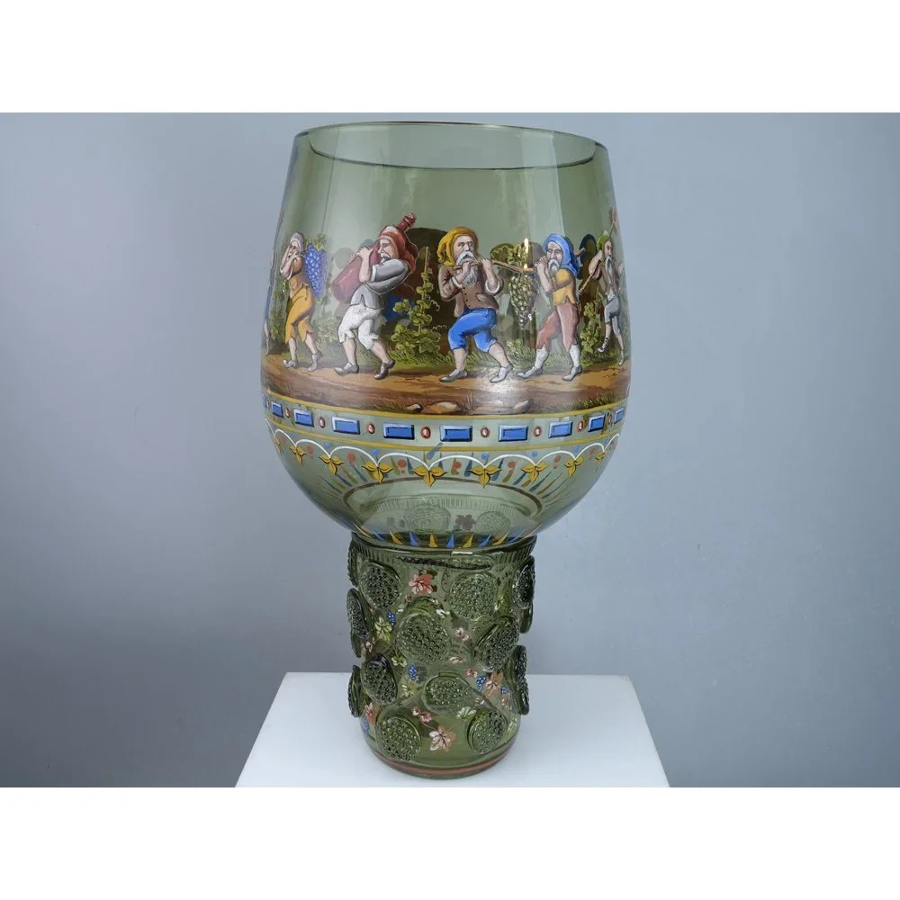 Huge c1880 Lobmeyr Bohemian Goblet
